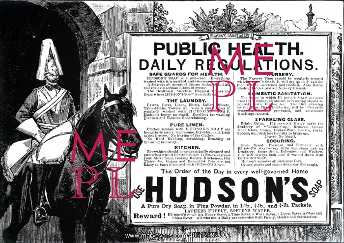  : An advert for Hudson's soap