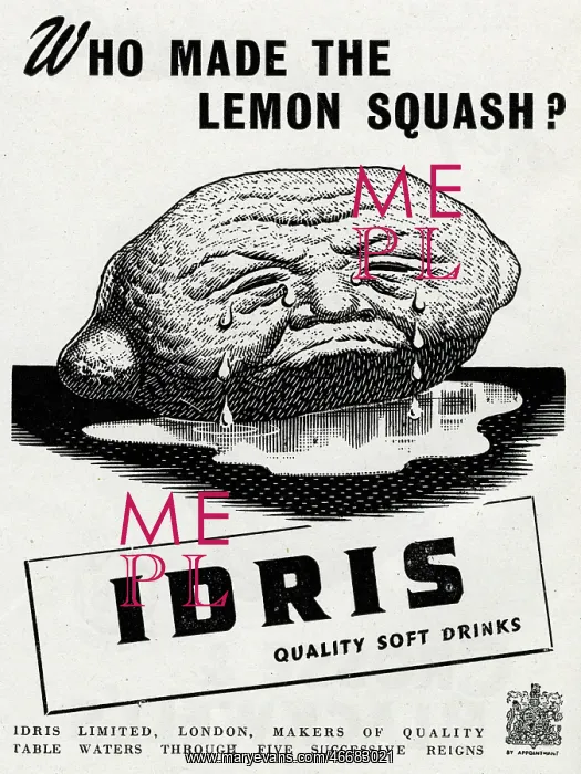 : Advert for Idris quality soft drinks 1944 : Advert for Idris quality soft drinks 1944