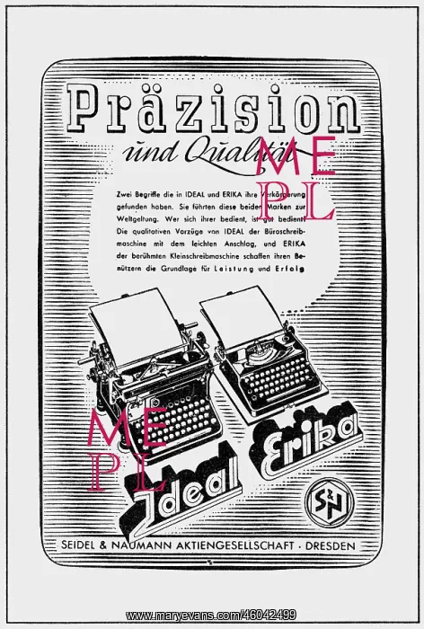 : advertising, industry, typewriters, Ideal and : advertising, industry, typewriters, Ideal and