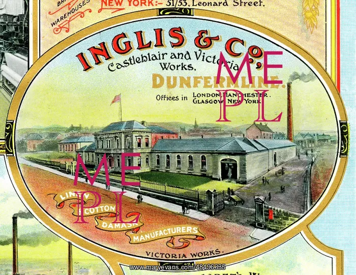 : Advert, Inglis & Co, Linen and Cotton, Dunfermline : Advert, Inglis & Co, Linen and Cotton, Dunfermline