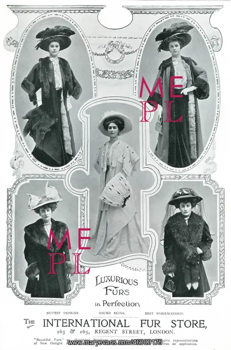 : Advert for International Fur Store 1907 : Advert for International Fur Store 1907