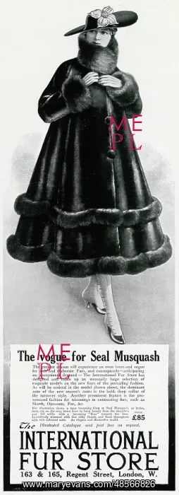  : Advert for International Fur Store 1916