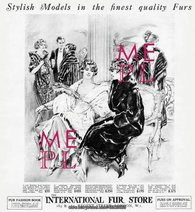 : Advert for International Fur Store 1922 : Advert for International Fur Store 1922