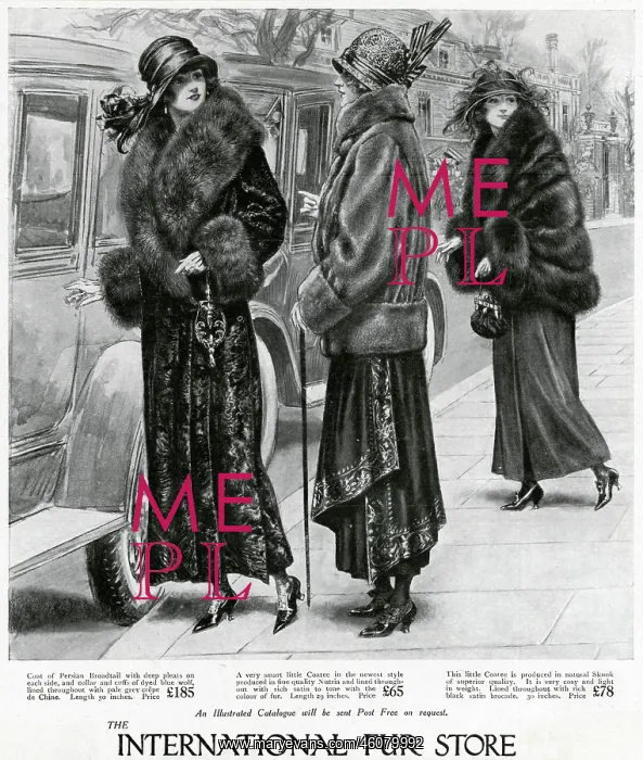 : Advert for International Fur Store 1923 : Advert for International Fur Store 1923