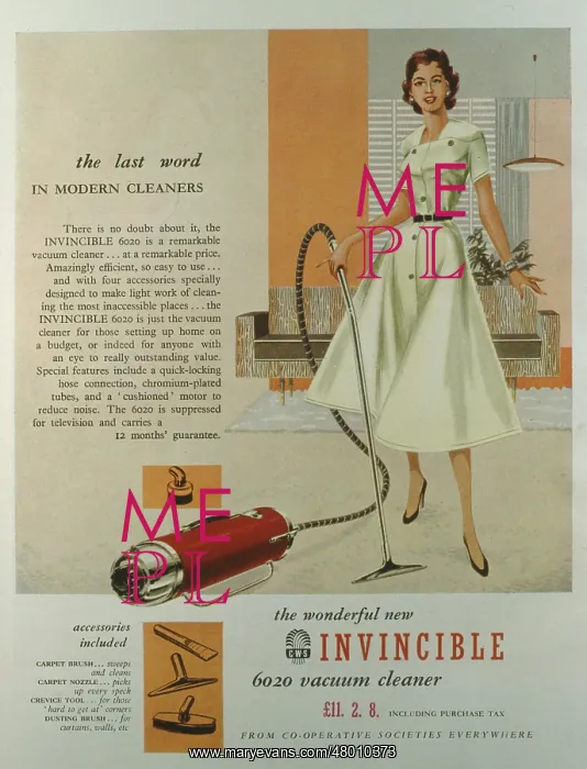 : Advertisement for the Invincible vacuum cleaner : Advertisement for the Invincible vacuum cleaner