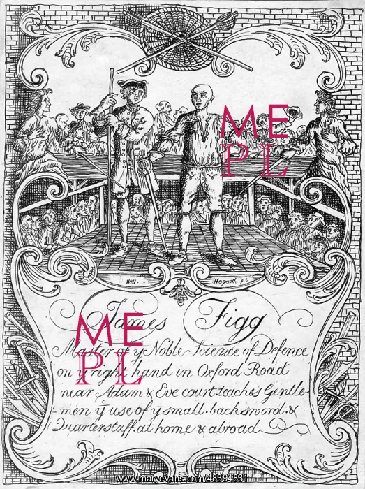 : Advertisement, James Figg, sword fighting, boxing : Advertisement, James Figg, sword fighting, boxing