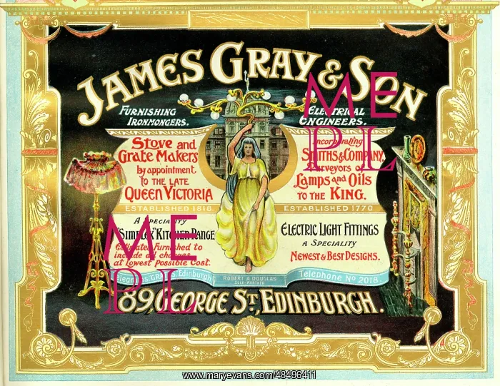 : Advert, James Gray & Son, Edinburgh, Scotland : Advert, James Gray & Son, Edinburgh, Scotland