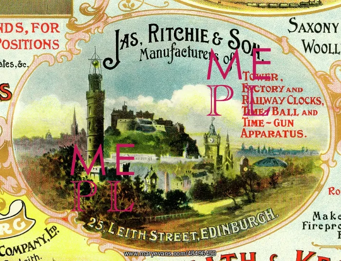 : Advert, James Ritchie & Son, Edinburgh, Scotland : Advert, James Ritchie & Son, Edinburgh, Scotland