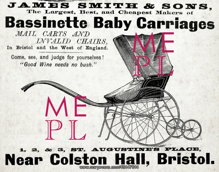 : Advert, James Smith & Sons, Baby Carriages : Advert, James Smith & Sons, Baby Carriages