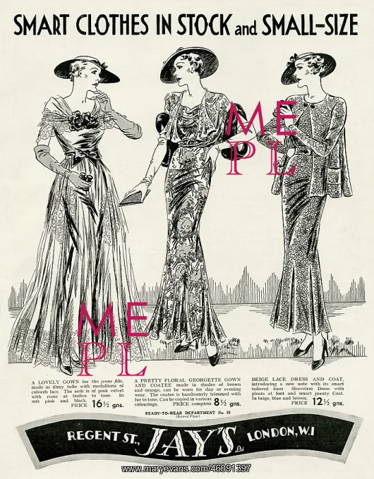 : Advert for Jay's smart clothes 1935 : Advert for Jay's smart clothes 1935