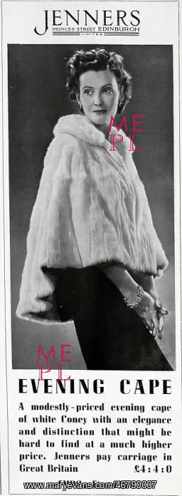 : Advert for Jenners, Edinburgh : Advert for Jenners, Edinburgh