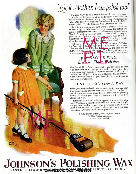  : Advert, Johnson's Polishing Wax