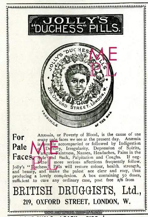 : Advert, Jolly's Duchess Pills : Advert, Jolly's Duchess Pills