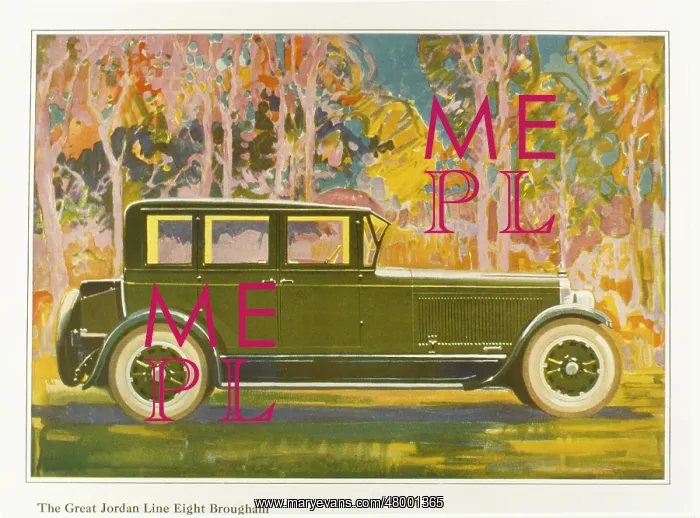 : Advertisement for Jordan Line Eight Brougham motor car : Advertisement for Jordan Line Eight Brougham motor car