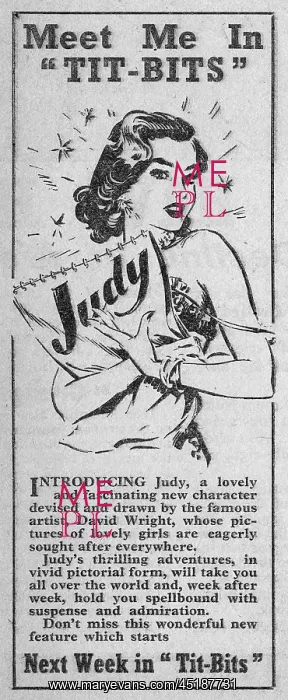 : Advertisement for Judy, featured in Tit-Bits : Advertisement for Judy, featured in Tit-Bits