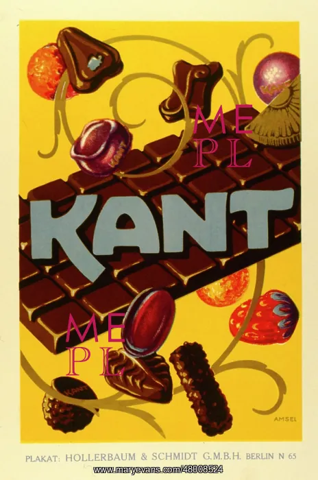 : Advertisement for Kant chocolate : Advertisement for Kant chocolate
