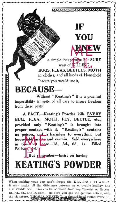 : Advertisement for Keating's Powder : Advertisement for Keating's Powder
