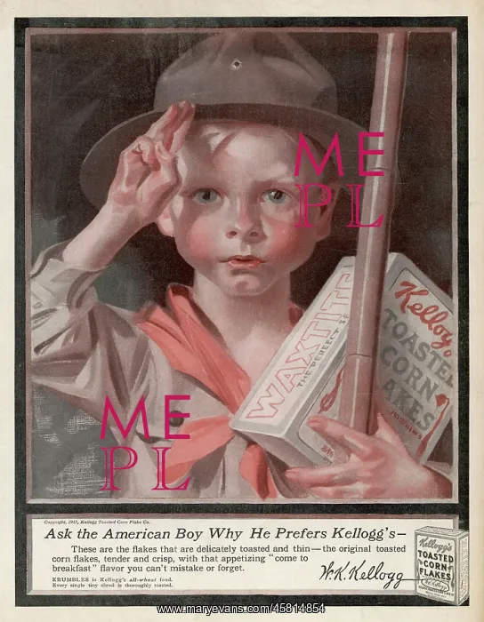 : Advert for Kellogg's cornflakes : Advert for Kellogg's cornflakes