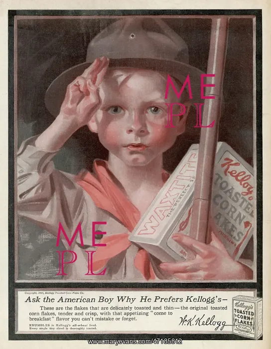 : Advert for Kellogg's cornflakes : Advert for Kellogg's cornflakes