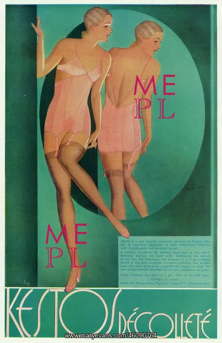 : Advert for Kestos lingerie 1932 : Advert for Kestos lingerie 1932