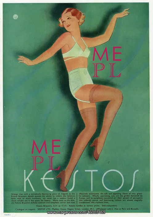 : Advert for Kestos lingerie 1933 : Advert for Kestos lingerie 1933