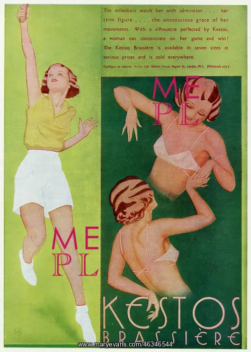 : Advert for Kestos lingerie 1934 : Advert for Kestos lingerie 1934