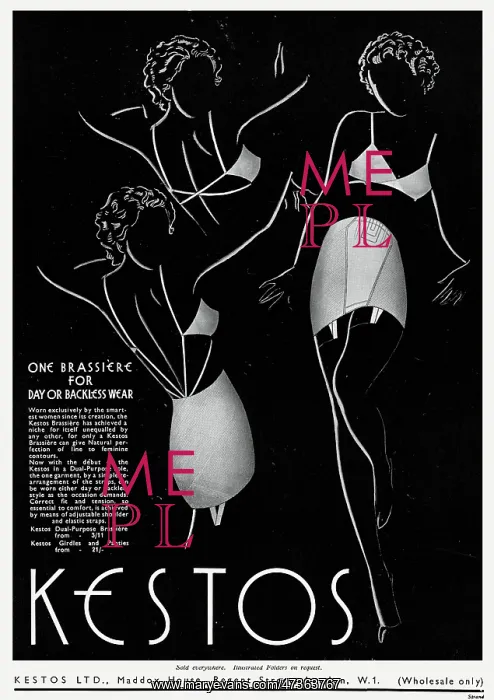 : Advert for Kestos lingerie 1936 : Advert for Kestos lingerie 1936