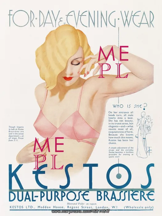 : Advert for Kestos lingerie 1937 : Advert for Kestos lingerie 1937