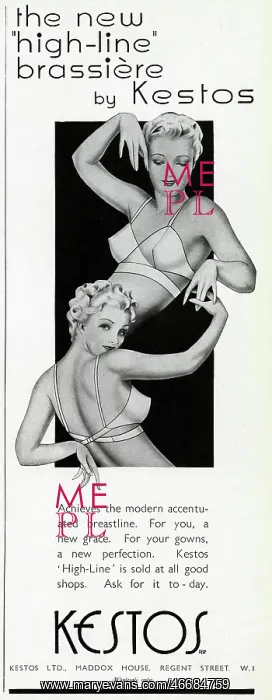 : Advert for Kestos lingerie 1939 : Advert for Kestos lingerie 1939