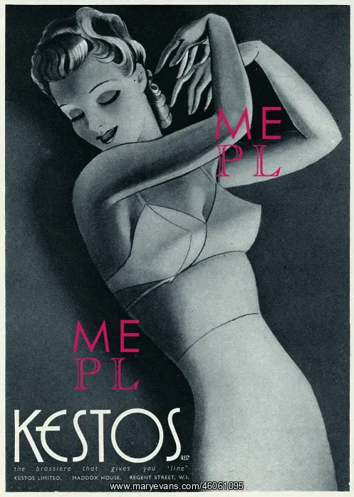 : Advert for Kestos lingerie 1940 : Advert for Kestos lingerie 1940
