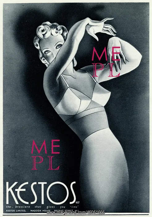 : Advert for Kestos lingerie 1940 : Advert for Kestos lingerie 1940
