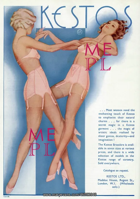 : Advert for Kestos underwear 1934 : Advert for Kestos underwear 1934
