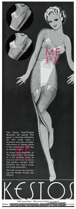 : Advert for Kestos underwear 1936 : Advert for Kestos underwear 1936