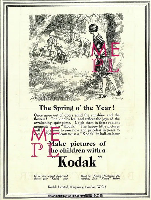  : Advert, Kodak Girl, The Spring o the Year!