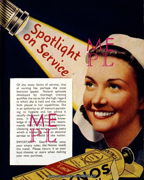 : Advertisement for Kolynos toothpaste : Advertisement for Kolynos toothpaste