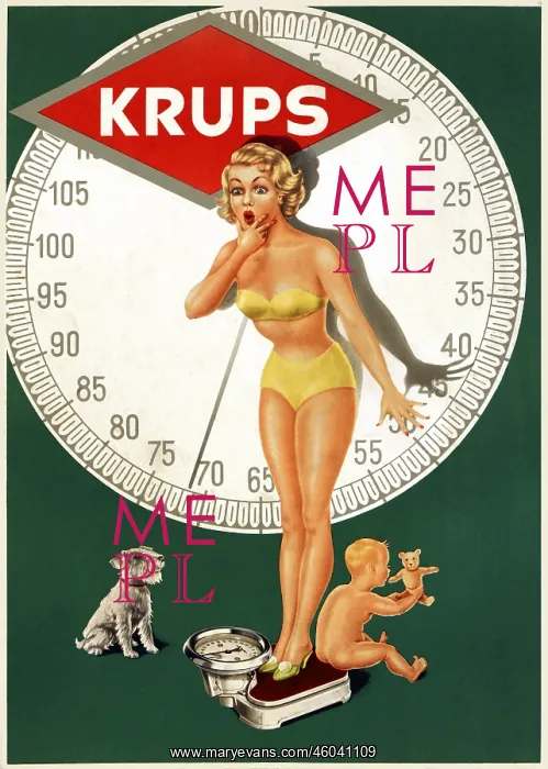 : advertising, Krups personal scales, Germany