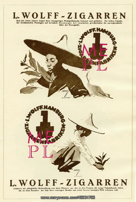 : An advertisement for L. Wolff cigars : An advertisement for L. Wolff cigars