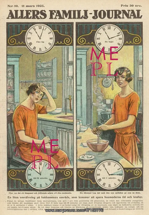 : Advert with Lady Using the Mechanical Whisk : Advert with Lady Using the Mechanical Whisk