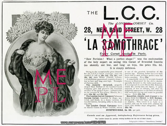 : Advert for L.C.C. women's corsets 1904 : Advert for L.C.C. women's corsets 1904
