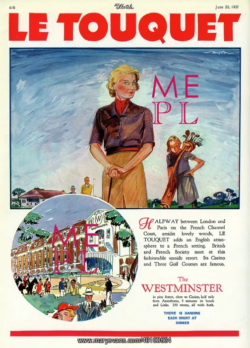 : Advertisement for Le Touquet : Advertisement for Le Touquet