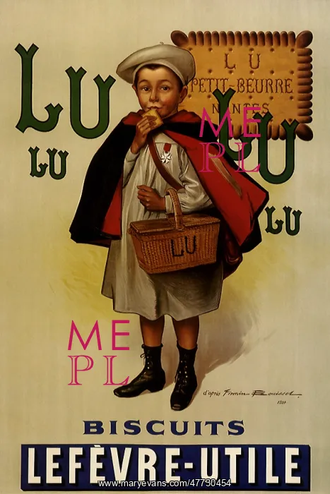 : Advertisement for Lefevre-Utile Biscuits : Advertisement for Lefevre-Utile Biscuits