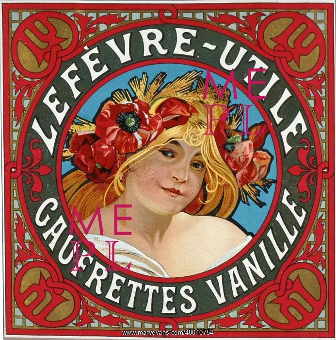: Advertisement for Lefevre Utile biscuits : Advertisement for Lefevre Utile biscuits