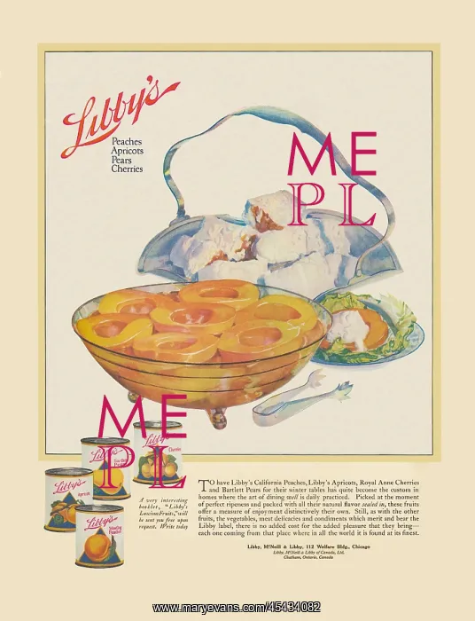 : Advert, Libby's Tinned Fruit : Advert, Libby's Tinned Fruit
