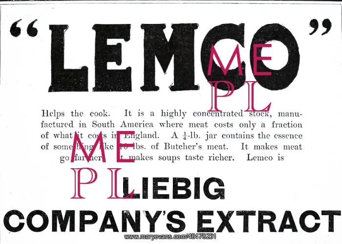 : An advertisement for Liebig Meat Extracts : An advertisement for Liebig Meat Extracts