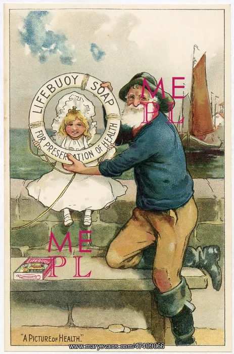 : Advert for Lifebuoy Soap 1890 : Advert for Lifebuoy Soap 1890