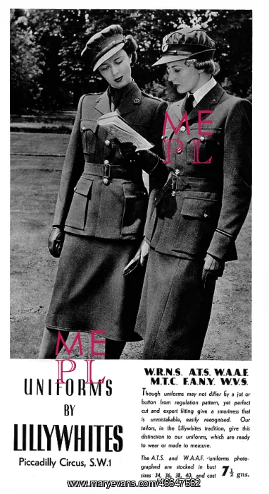: Advert for Lillywhites Uniforms 1940 : Advert for Lillywhites Uniforms 1940