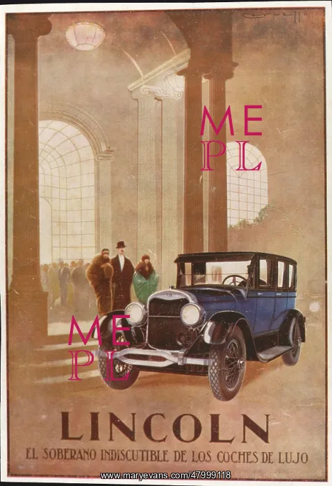 : Advertisement for the Lincoln car : Advertisement for the Lincoln car
