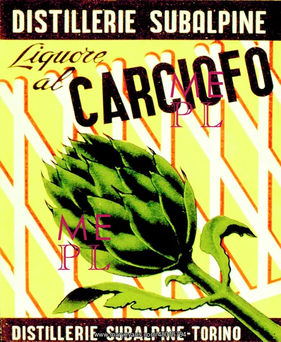 : Advertisement for Liquore al Carciofo : Advertisement for Liquore al Carciofo