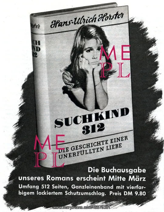 : advertising, literature, Suchkind 312 novel by : advertising, literature, Suchkind 312 novel by