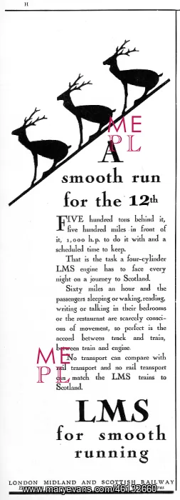  : Advertisement for LNER - A smooth run for the 12th